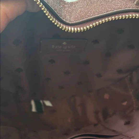 Kate Spade NWOT Heart shimmer  Crossbody Bag - Picture 6 of 7